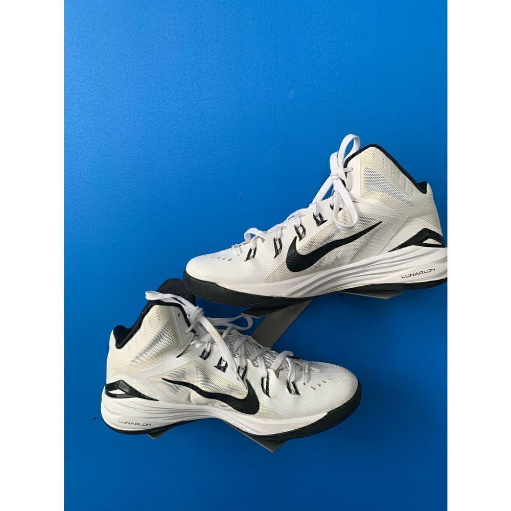 Nike Mens Hyperdunk Lunarlon Basketball Shoes 2014 Sz 10  White 653483-100
